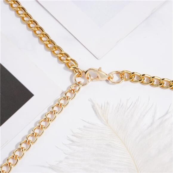 💘 Luxury Metal Body Chain Bra | Eco-Friendly Gold Full Body Jewelry - Picture 4 of 7